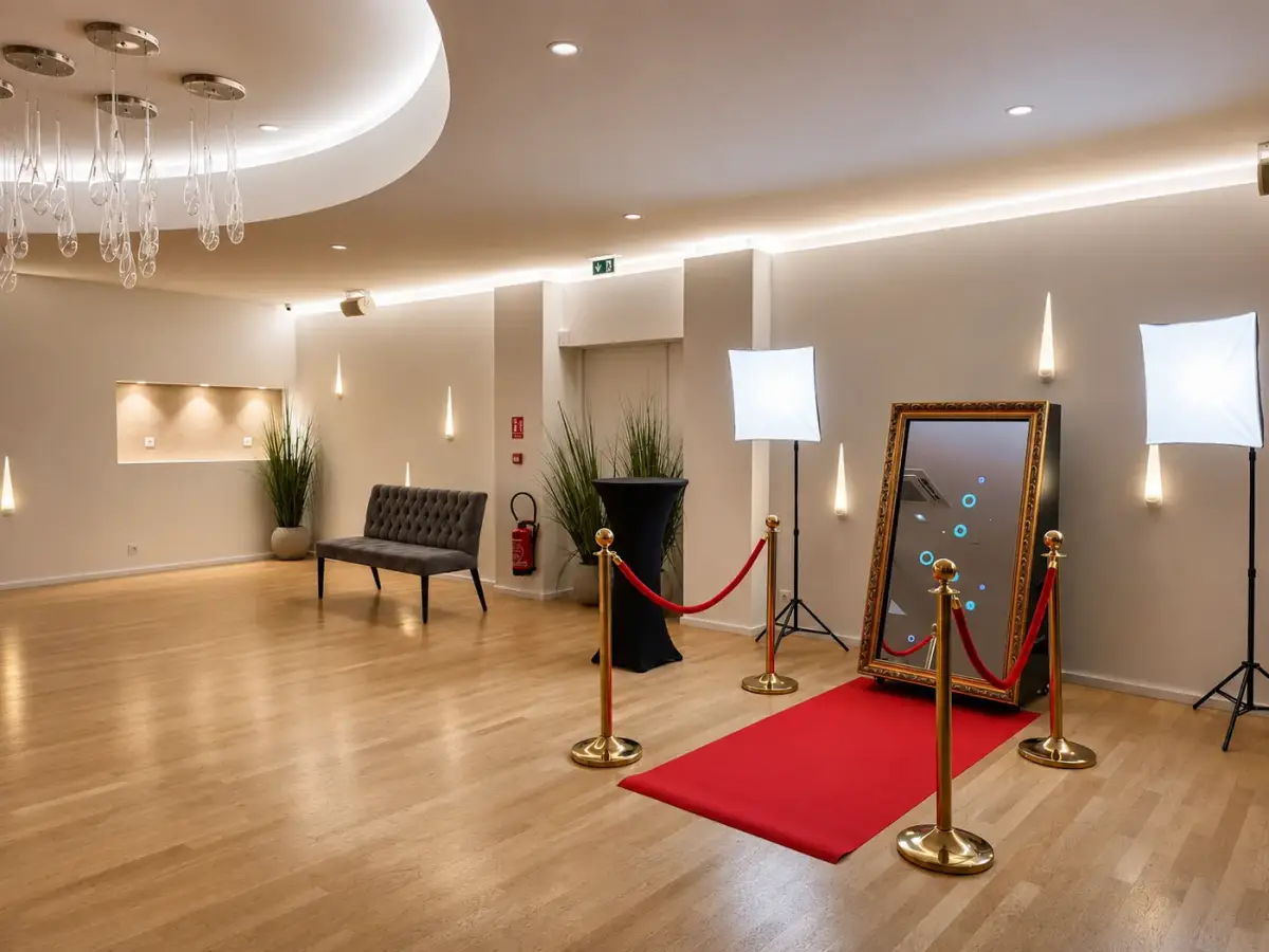 Miroir Magique installé dans un hall de réception